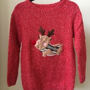 Christmas Reindeer Sweater, One Size